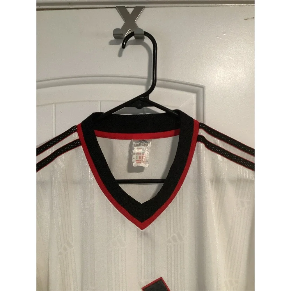 Vintage Adidas White Template Soccer Jersey Football Shirt XL